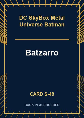 Batzarro back card image