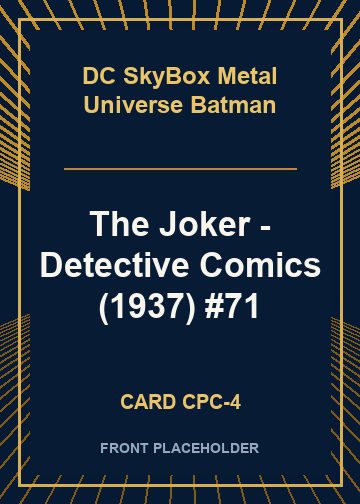 The Joker - Detective Comics (1937) #71 card thumbnail