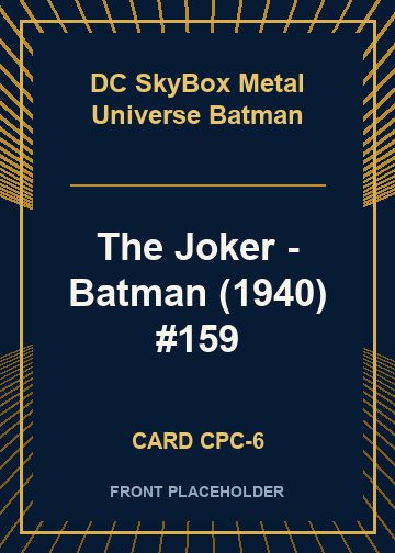 The Joker - Batman (1940) #159 card thumbnail