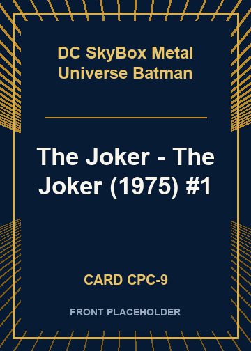 The Joker - The Joker (1975) #1 card thumbnail