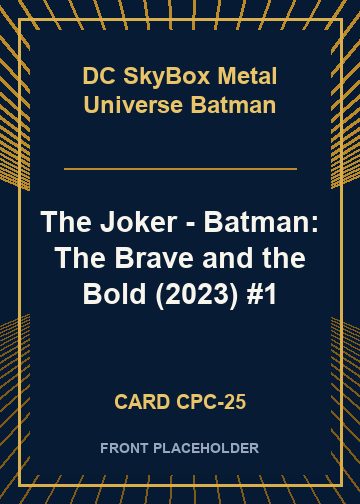 The Joker - Batman: The Brave and the Bold (2023) #1 card thumbnail