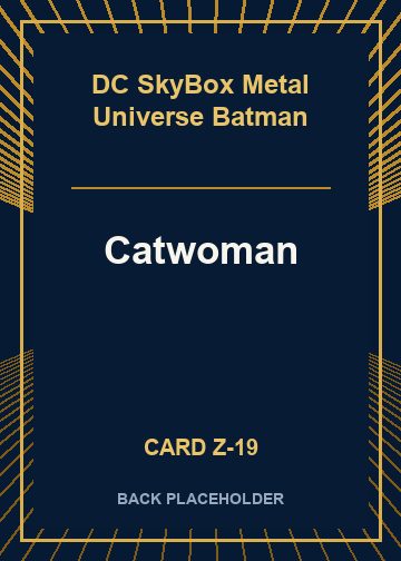 Catwoman back card image