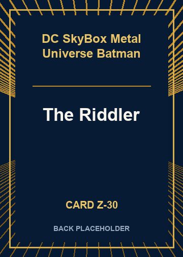 The Riddler back card image