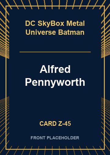 Alfred Pennyworth card thumbnail
