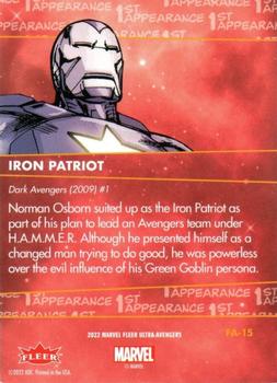 Iron Patriot back card image