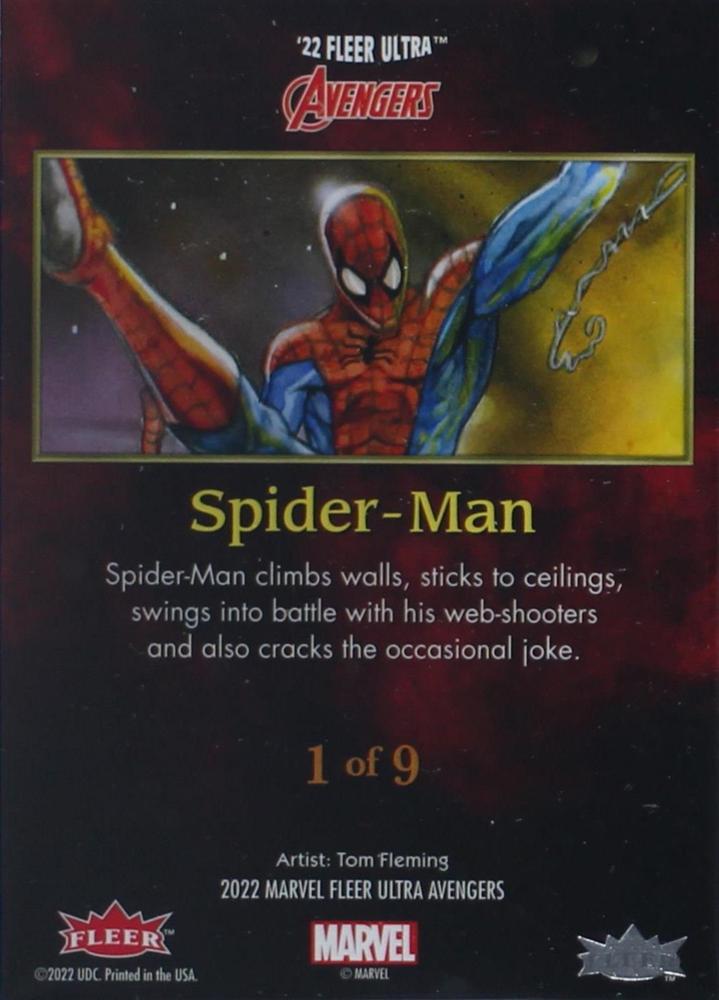 Spider-Man back card image