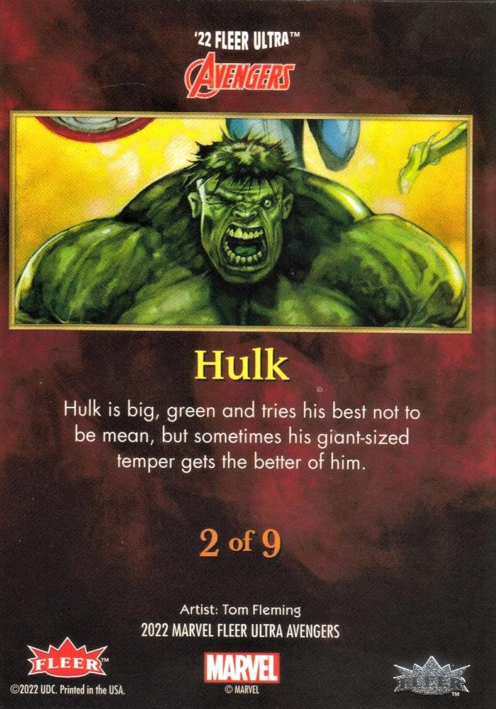 Hulk back card image