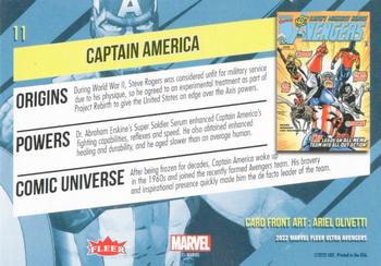 Captain America back artwork