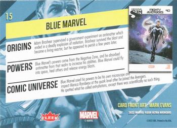 Blue Marvel back artwork