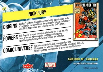 Nick Fury back card image