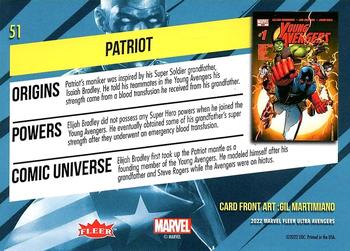 Patriot back card image