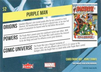 Purple Man back card image