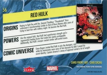 Red Hulk back card image