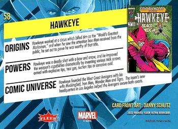 Hawkeye back card image