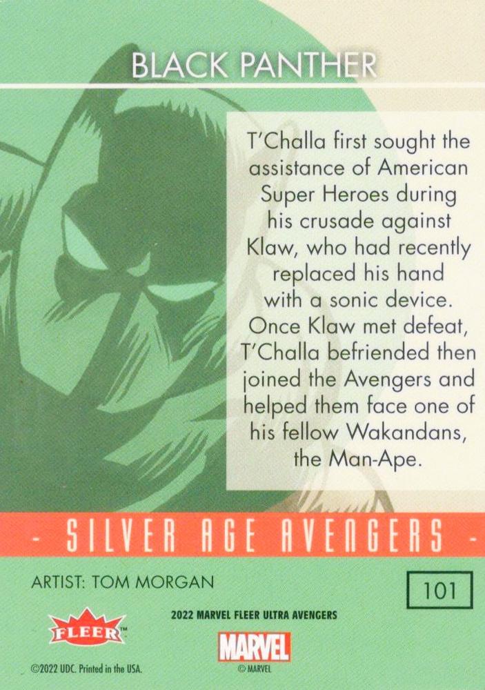 Black Panther back card image