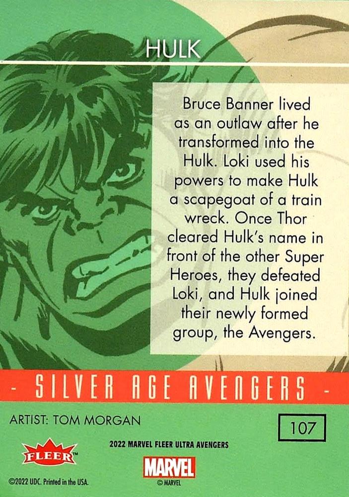 Hulk back card image