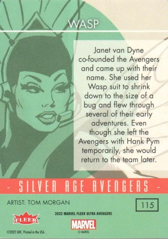 Wasp back card image