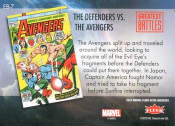The Avengers/Defenders War back card image