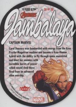 Captain Marvel back card image
