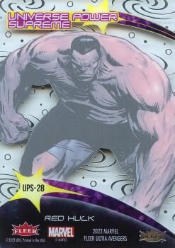 Red Hulk back card image