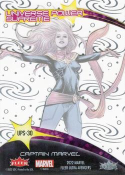 Captain Marvel back card image