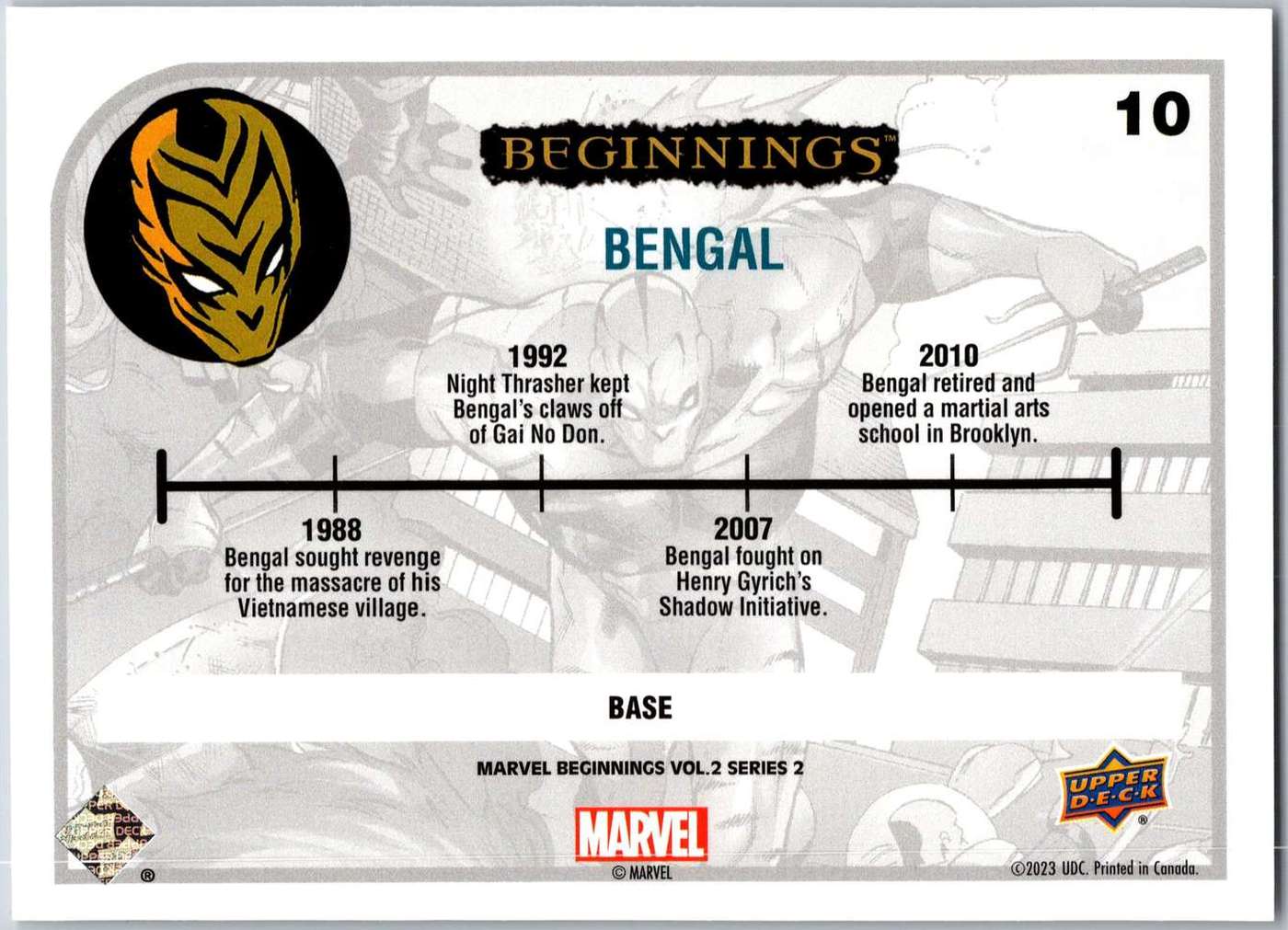 Bengal back artwork
