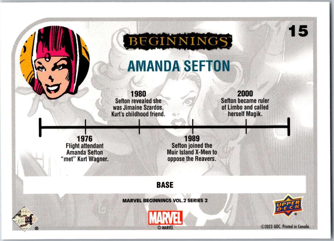 Amanda Sefton back artwork