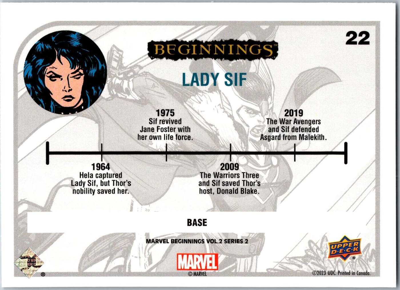 Lady Sif back artwork