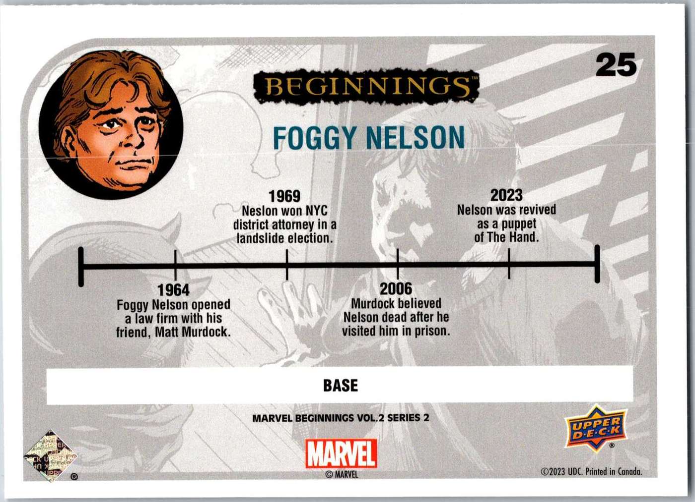 Foggy Nelson back artwork