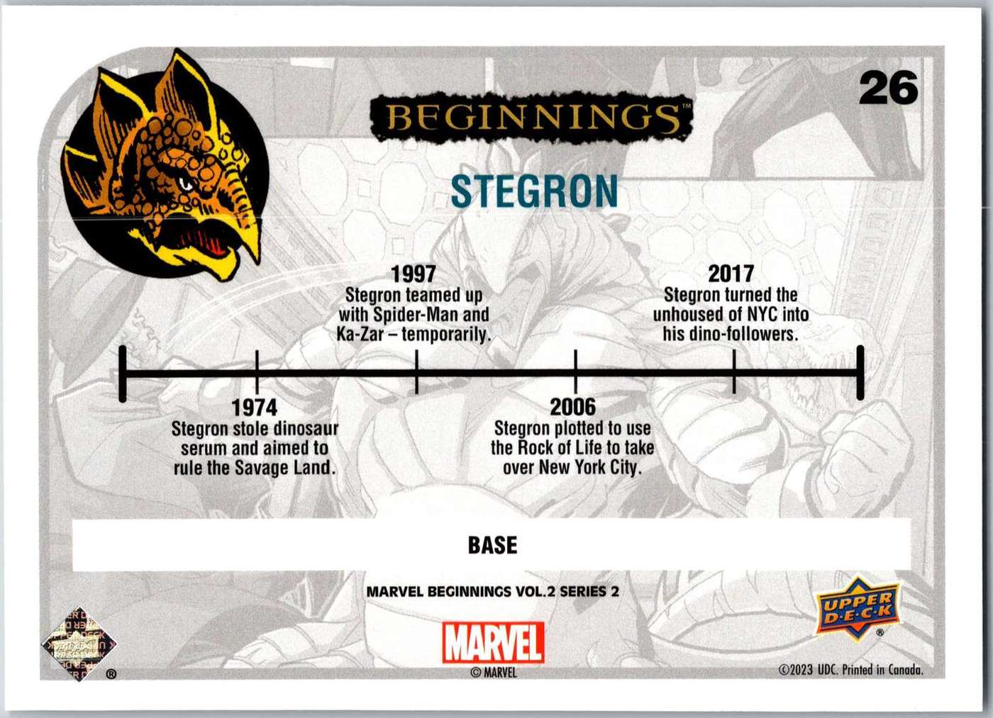 Stegron back artwork