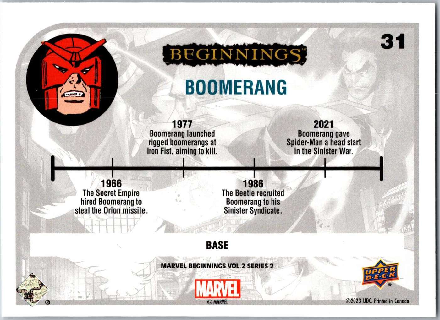 Boomerang back artwork