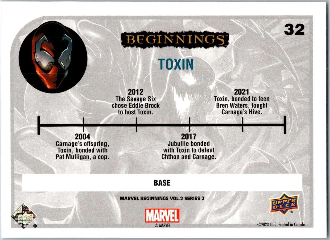 Toxin back artwork
