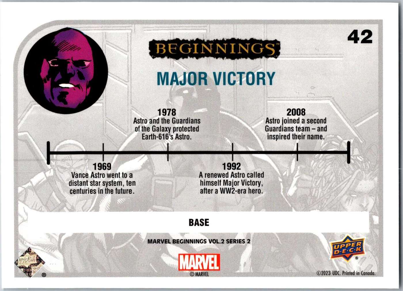 Major Victory back card image