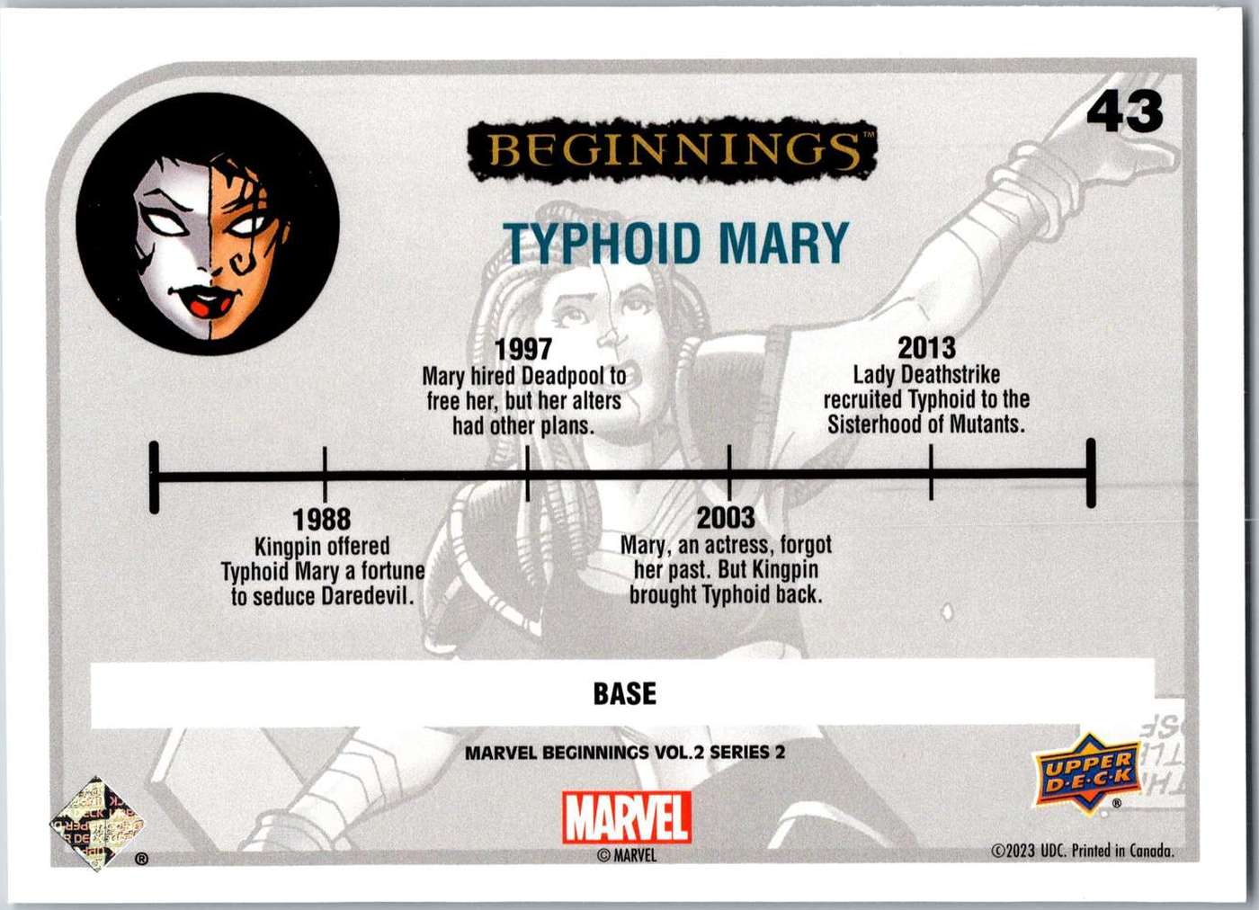 Typhoid Mary back card image