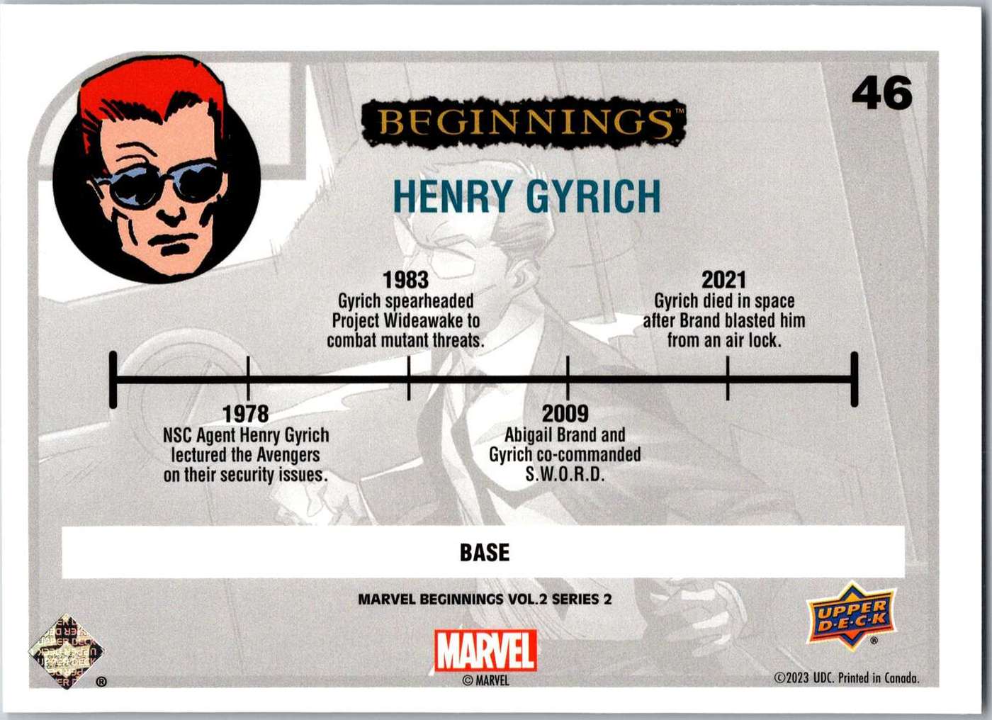 Henry Gyrich back card image
