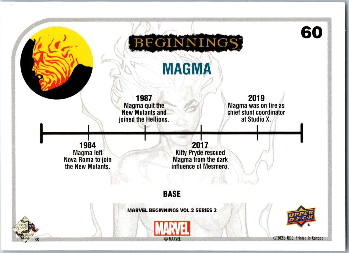 Magma back card image