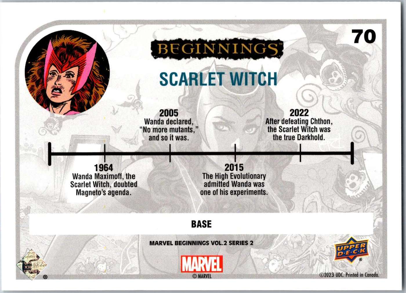 Scarlet Witch back card image