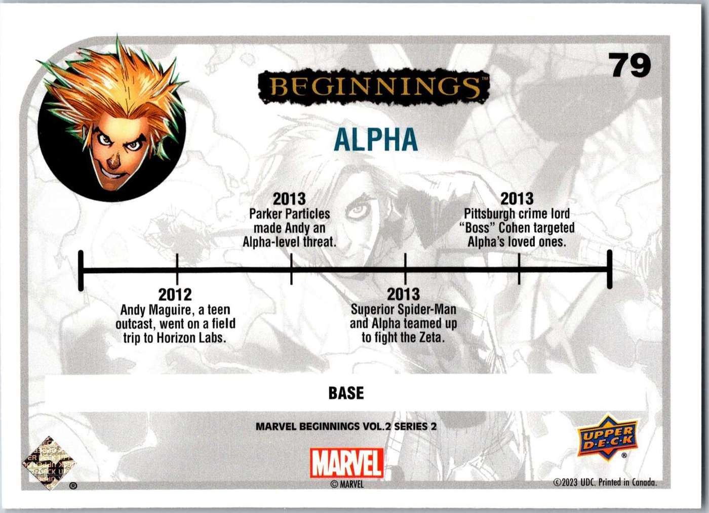 Alpha back card image
