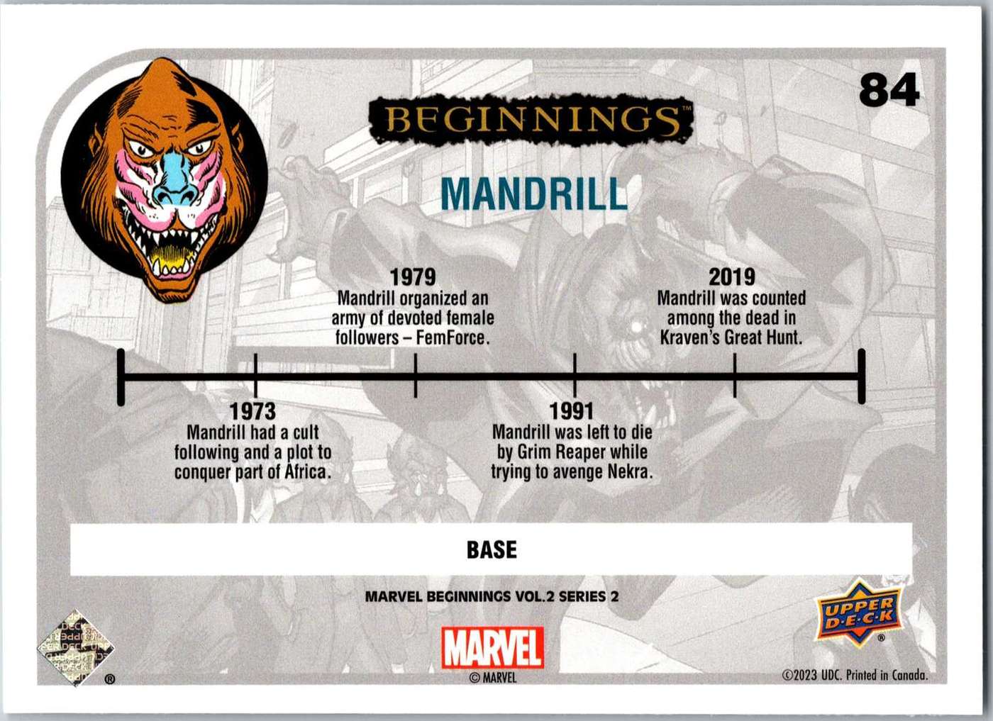 Mandrill back card image