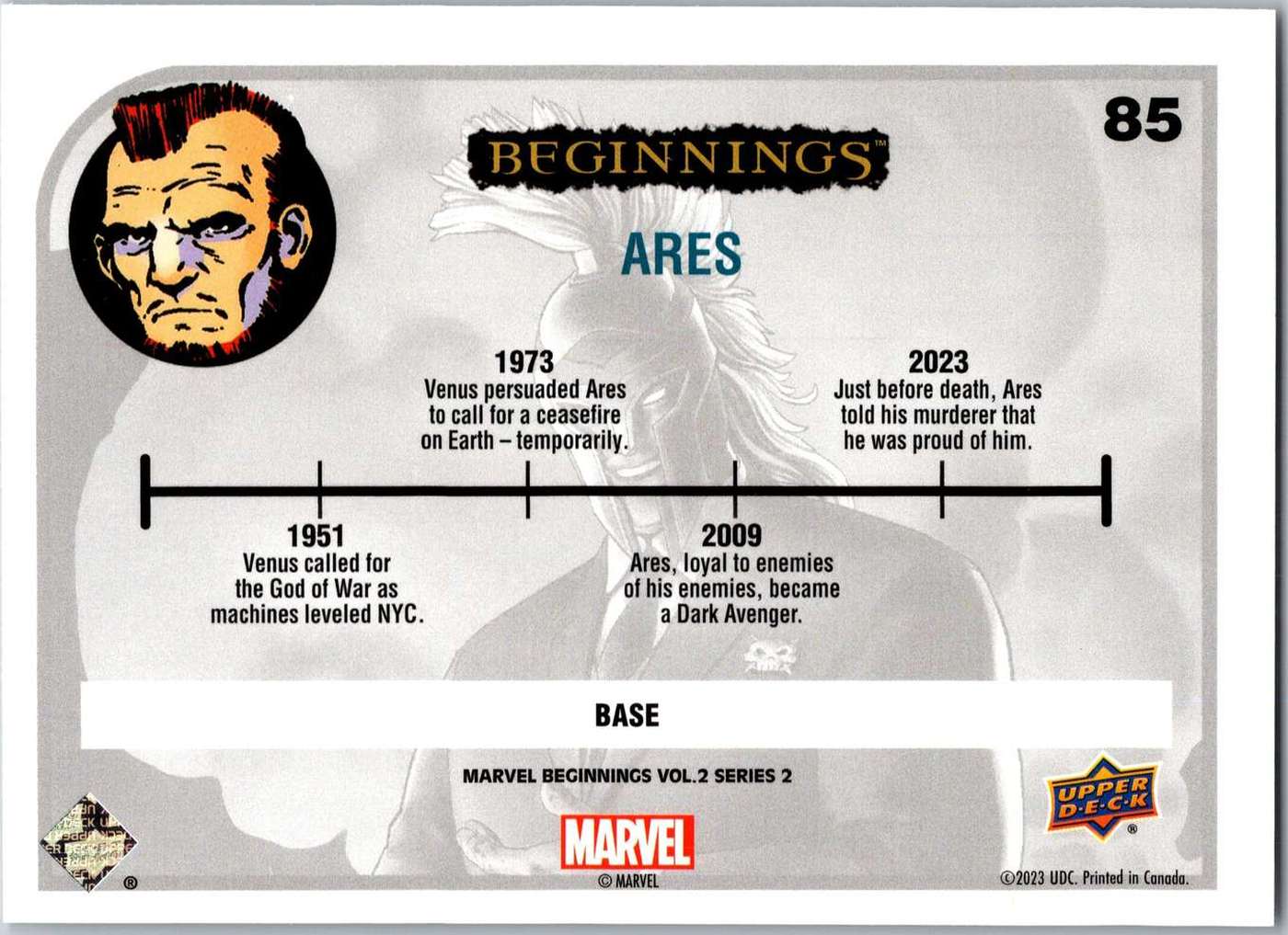 Ares back card image