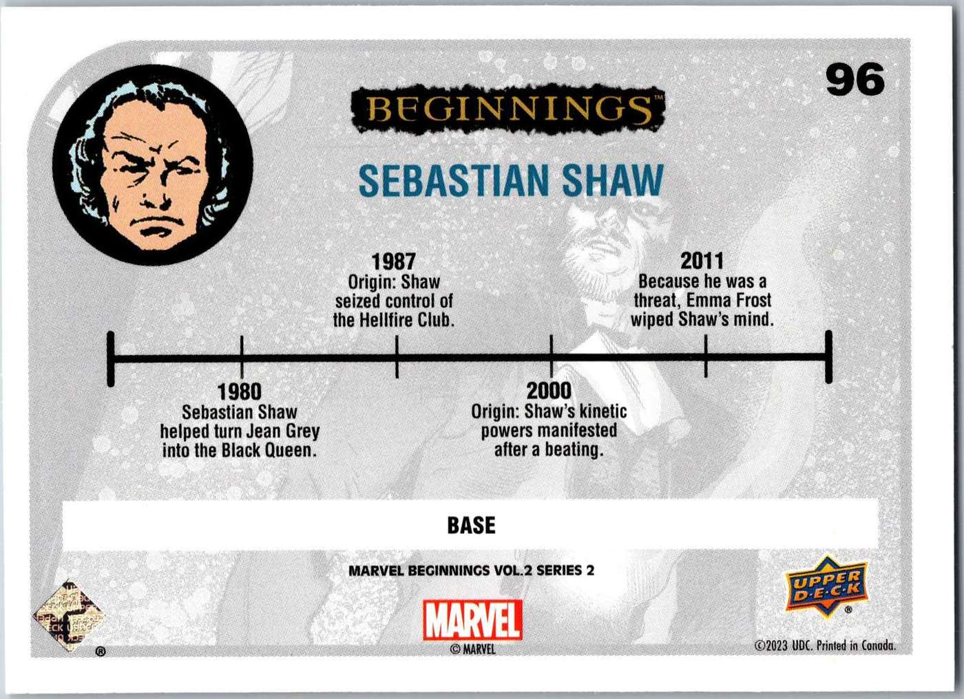 Sebastian Shaw back card image
