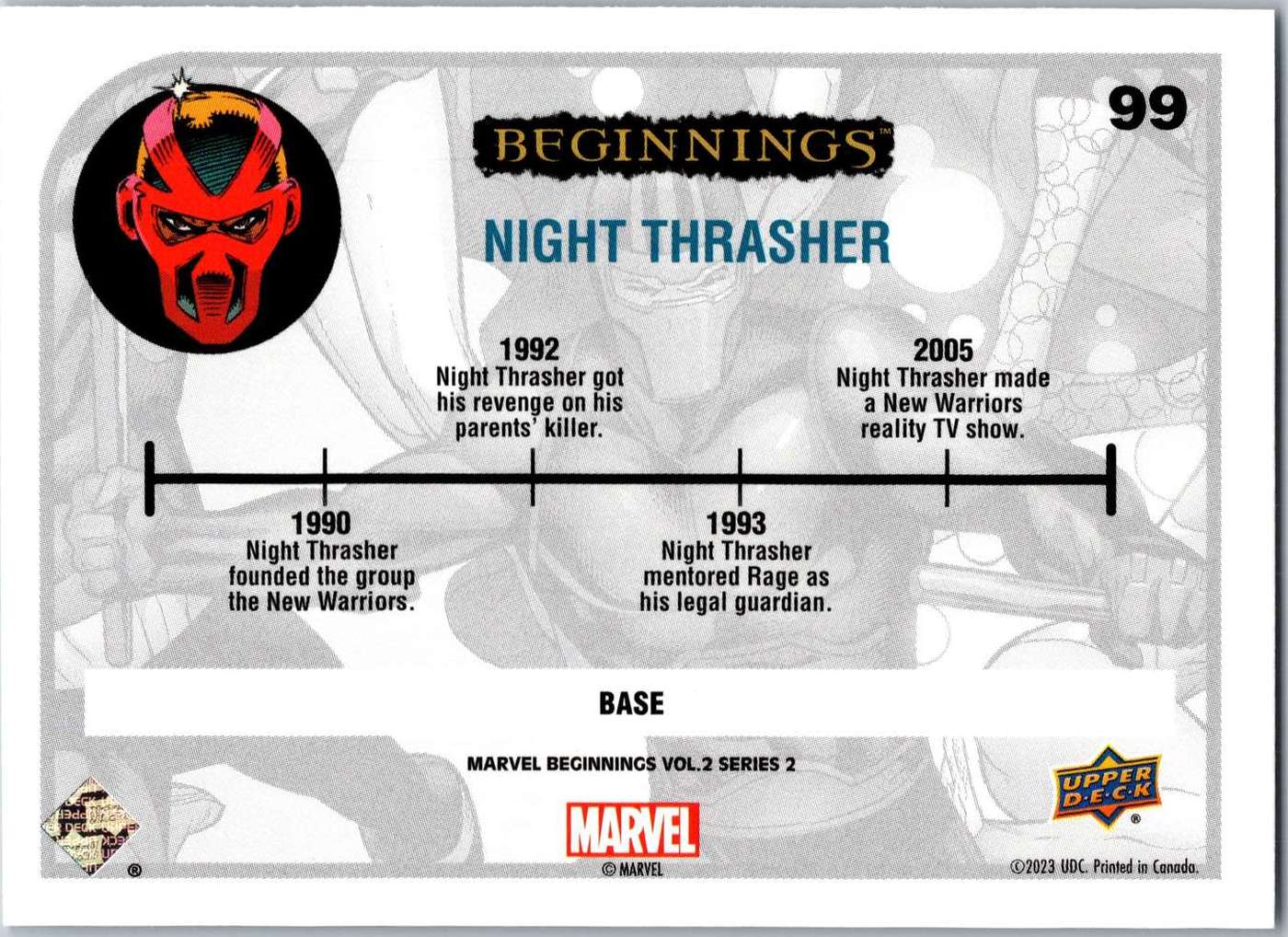 Night Thrasher back card image