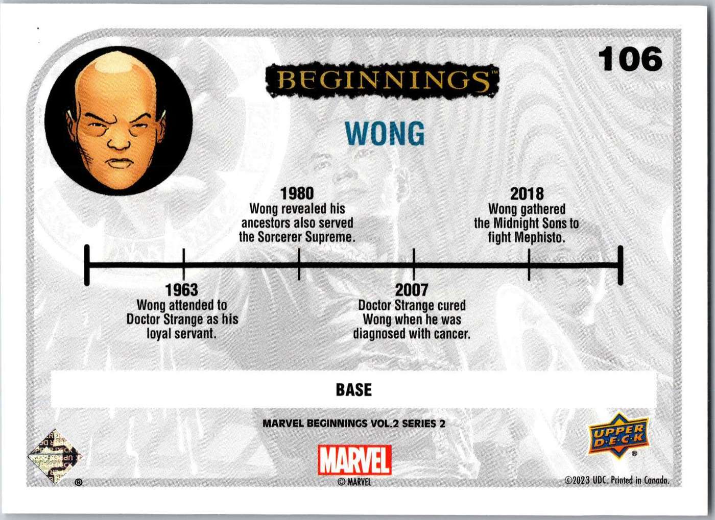 Wong back card image