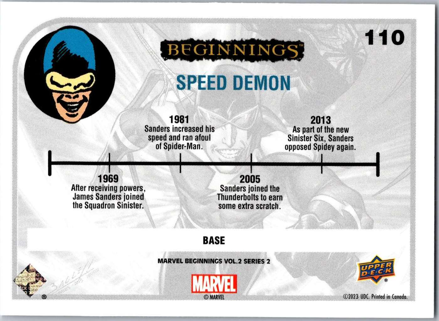 Speed Demon back card image