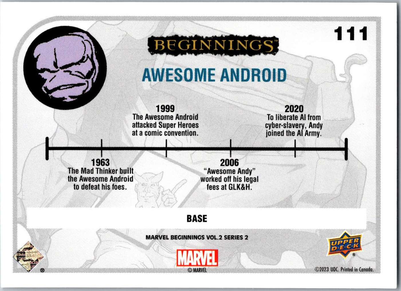 Awesome Android back card image