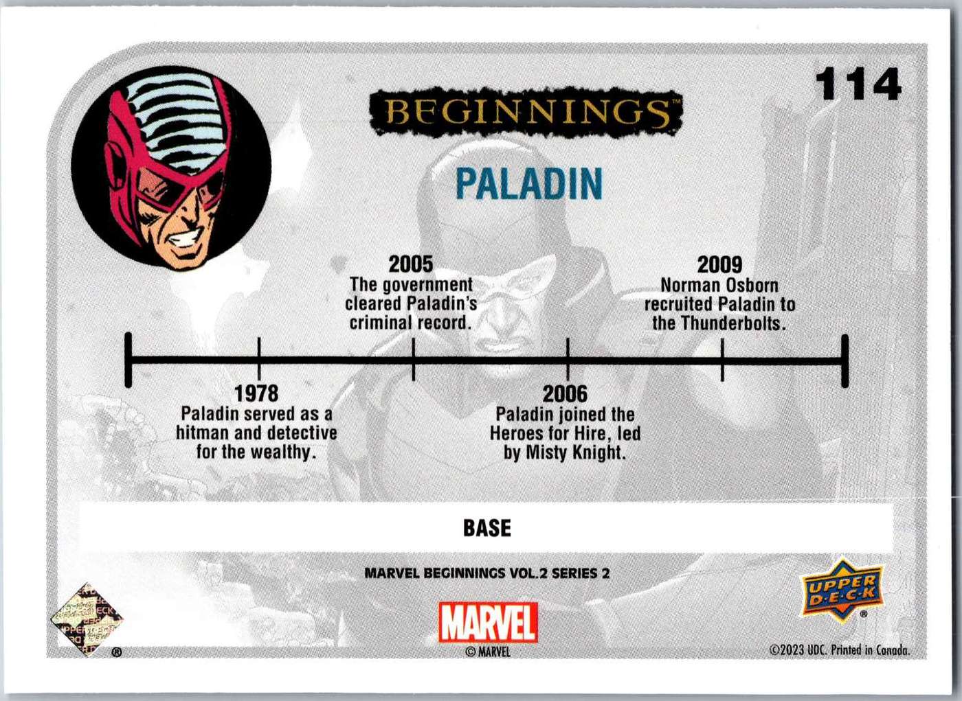 Paladin back card image