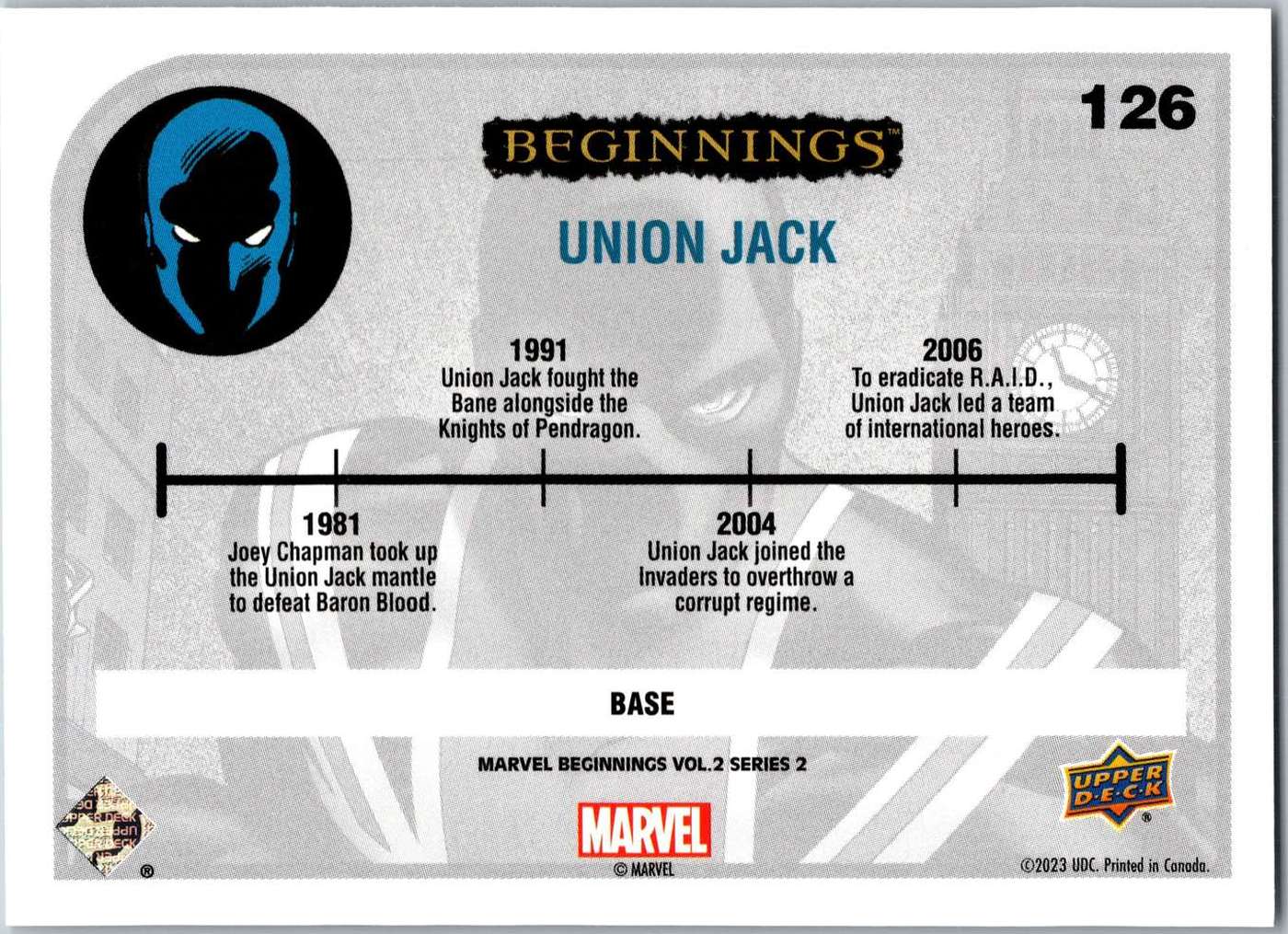 Union Jack back card image