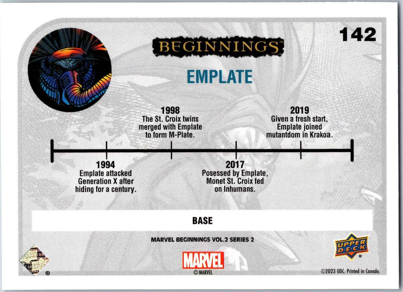 Emplate back card image