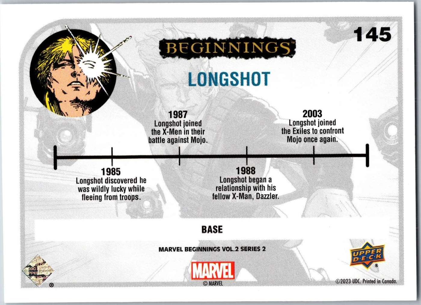 Longshot back card image