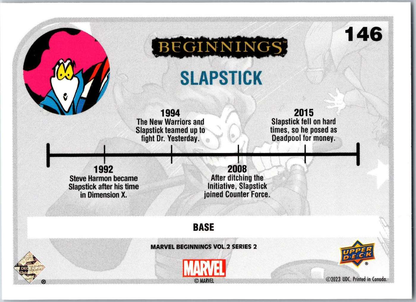 Slapstick back card image
